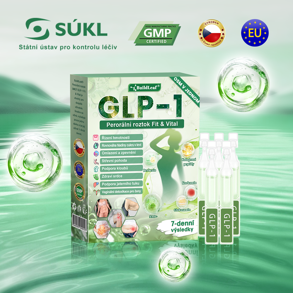 🏥Oficiální obchod ČR | BuildLeaf® GLP-1 8-v-1 Fit & Vital Řešení (Jednou denně, viditelné změny za 7 dní) ✅ Obezita, kardiovaskulární zdraví, cukrovka, spánková apnoe, zdraví střev, problémy se klouby a další.