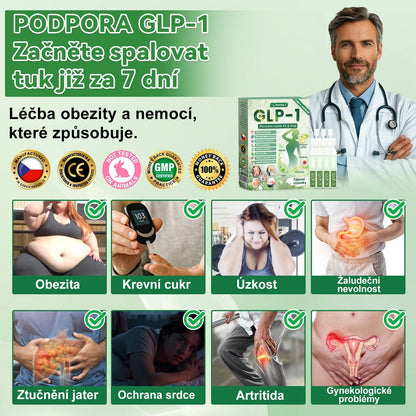 DOOEKA® GLP-1 8 v 1 Fit & Vital perorální roztok – ❖ jednou denně, viditelné změny za 7 dní / při obezitě, kardiovaskulárním zdraví, cukrovce, spánkové apnoi, zdraví střev, kloubních potížích a mnoha dalších stavech