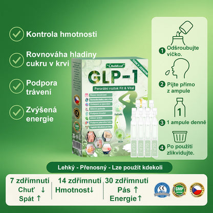 Oficiální obchod ČR | BuildLeaf® GLP-1 8-v-1 Fit & Vital Řešení (Jednou denně, viditelné změny za 7 dní) ✅ Obezita, kardiovaskulární zdraví, cukrovka, spánková apnoe, zdraví střev, problémy se klouby a další.